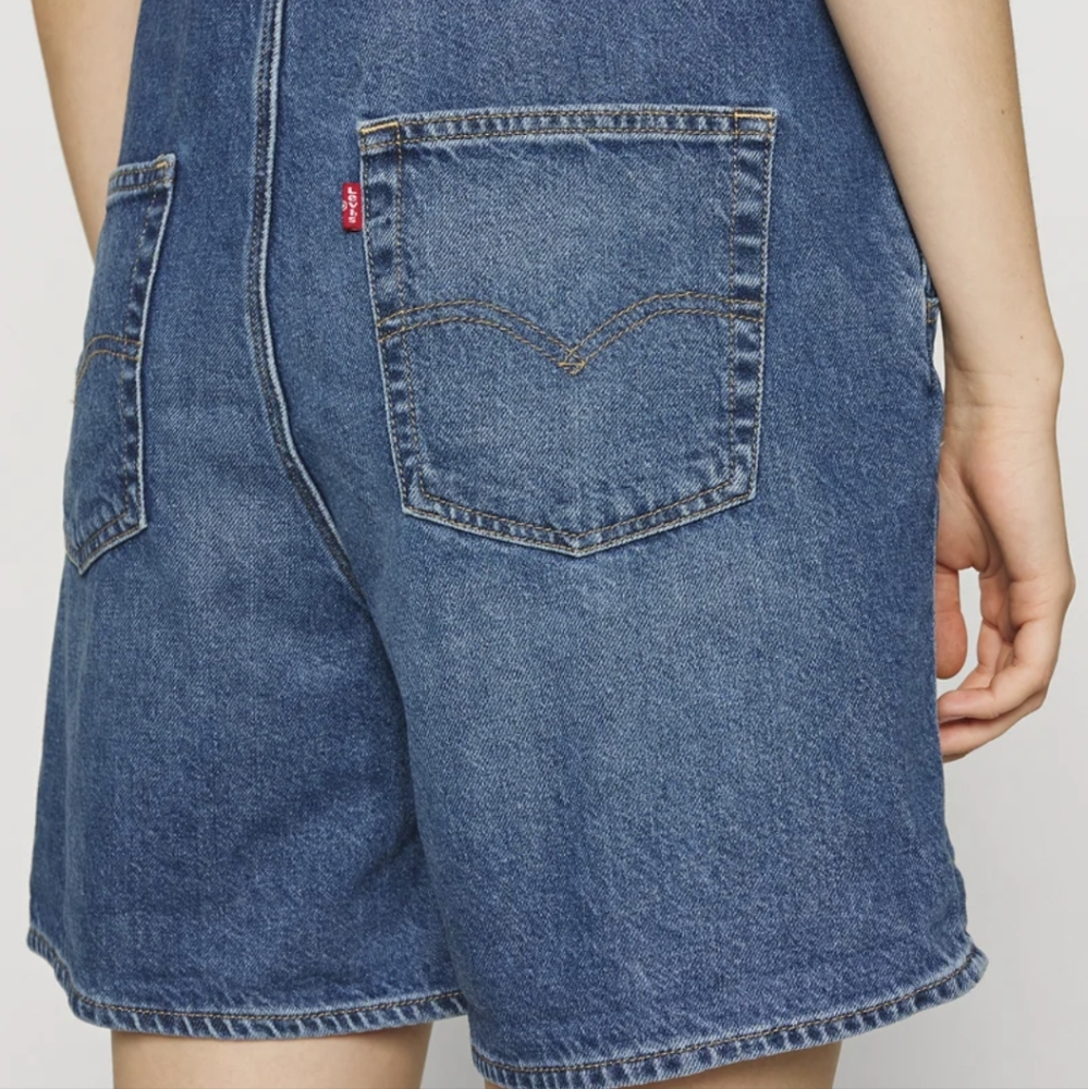 Levi's Shortalls Short Overalls Denim Jean - Picture 4 of 4